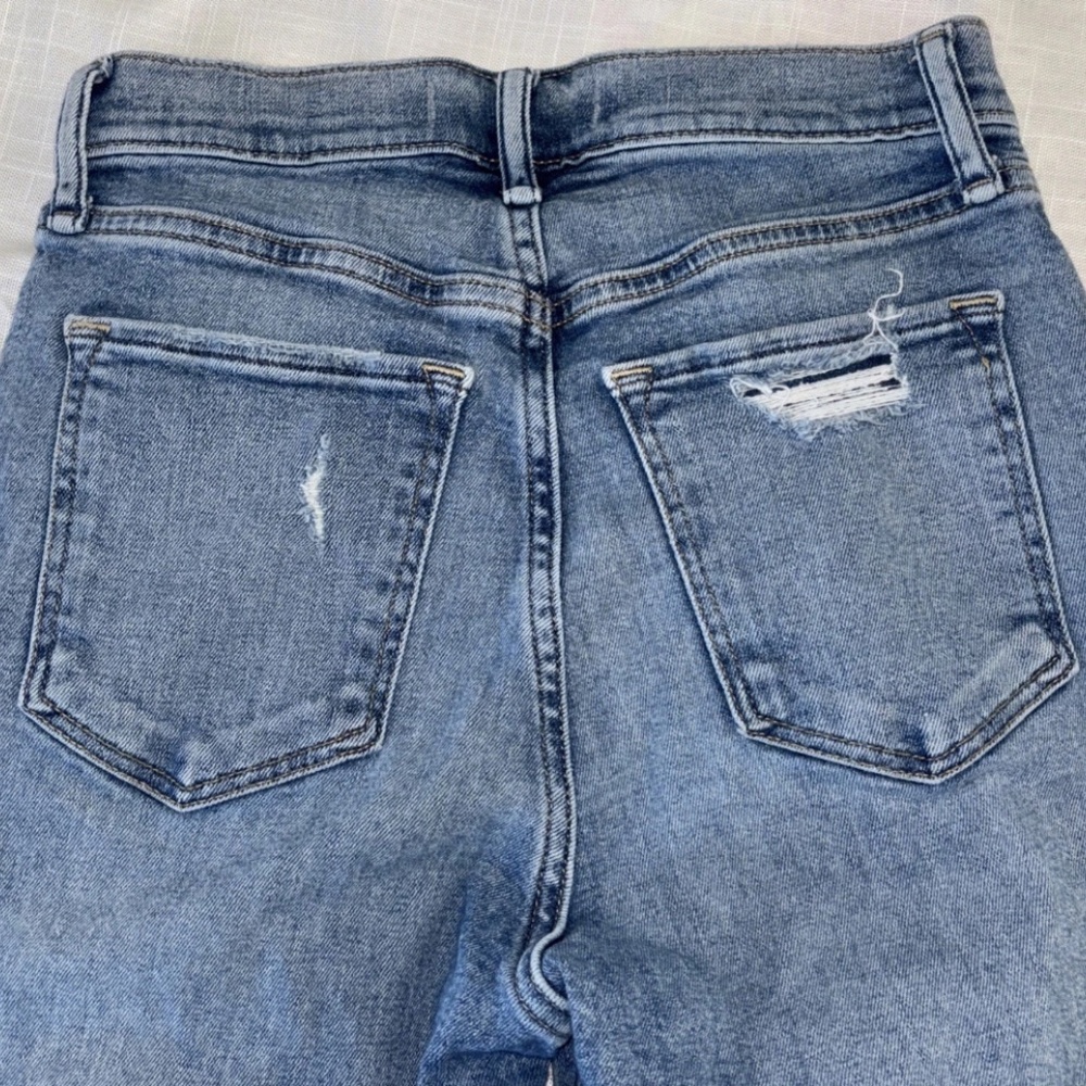 Abercrombie & fitch super skinny ankle high rise Distressed Jeans Size 27 4 R - Picture 6 of 9